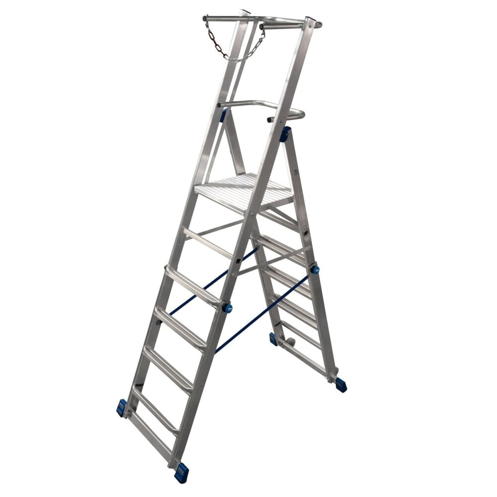 Product afbeelding: KRAUSE® STABILO telescopische platformtrap, 6-8 sporten