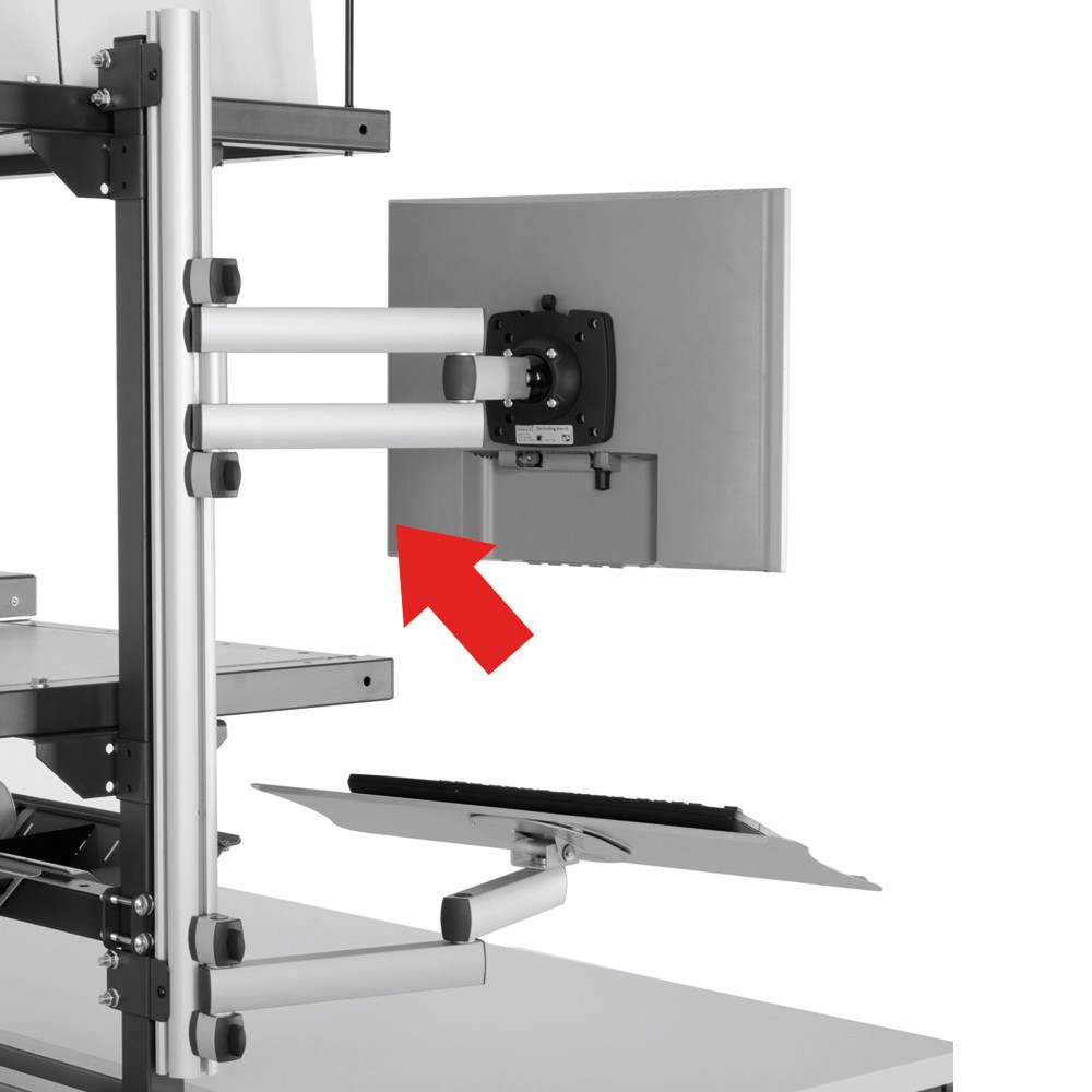 Product afbeelding: TFT-zwenkarm voor Rocholz paktafelsysteem, hxbxd 115 x 100 x 455 mm