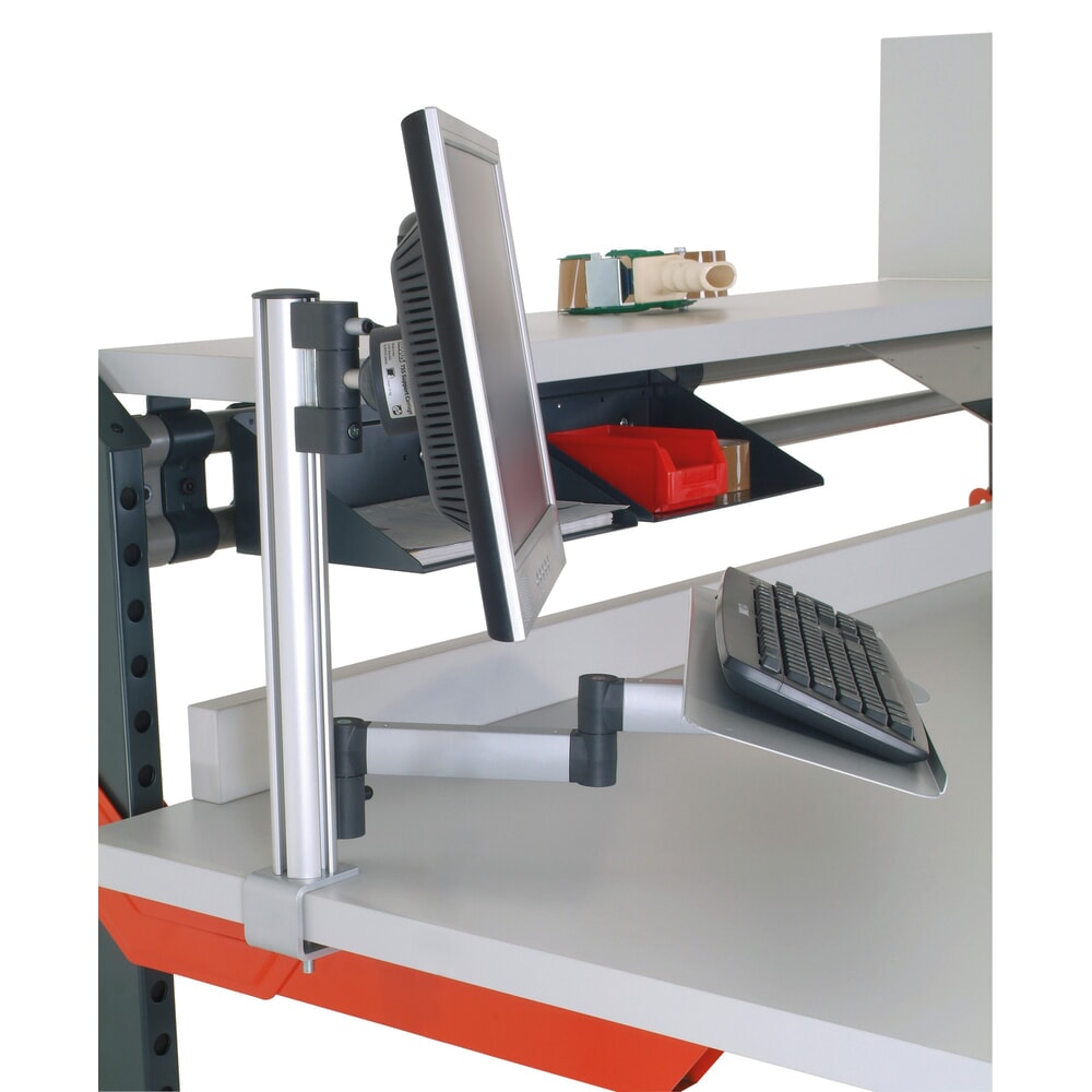 Productafbeelding nr. 4: Toetsenbord- en muisplank met zwenkarm voor Rocholz paktafelsysteem, hxbxd 200 x 100 x 455 mm