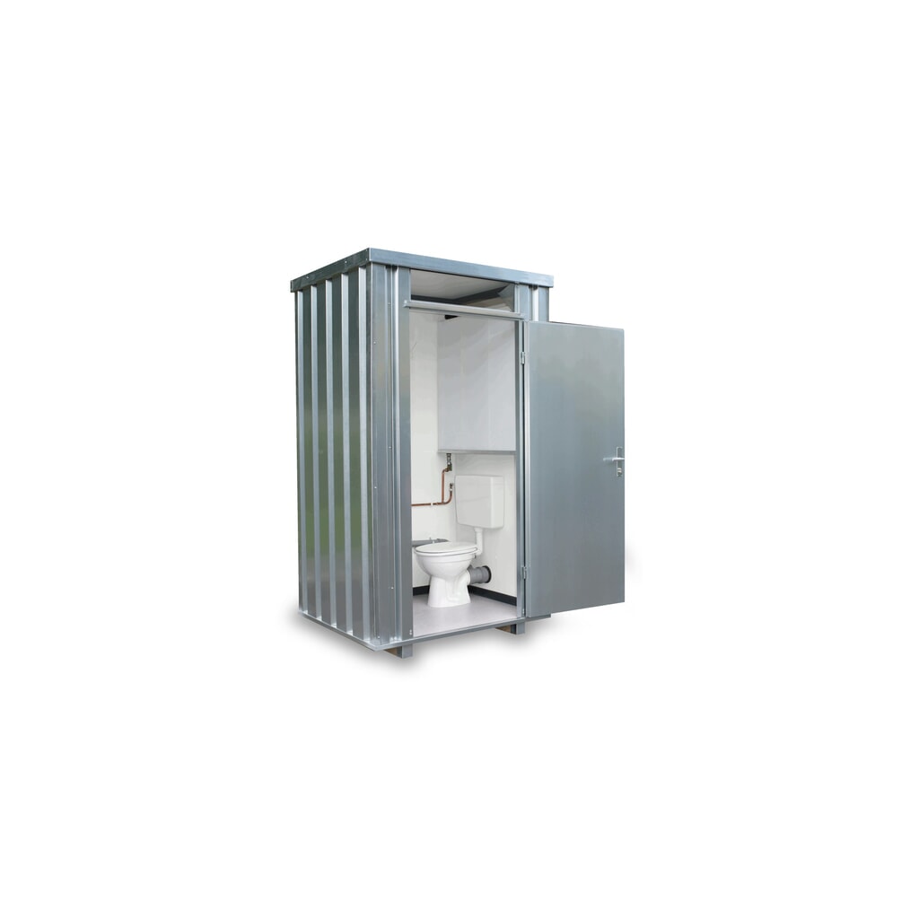 Toiletbox FLADAFI® TB 2704, verzinkt, gemonteerd, met schoonwatertank van 150 l, enkele draaideur, centraal in de brede zijde Product afbeelding: Toiletbox FLADAFI® TB 2704, verzinkt, gemonteerd, met schoonwatertank van 150 l, enkele draaideur, centraal in de brede zijde