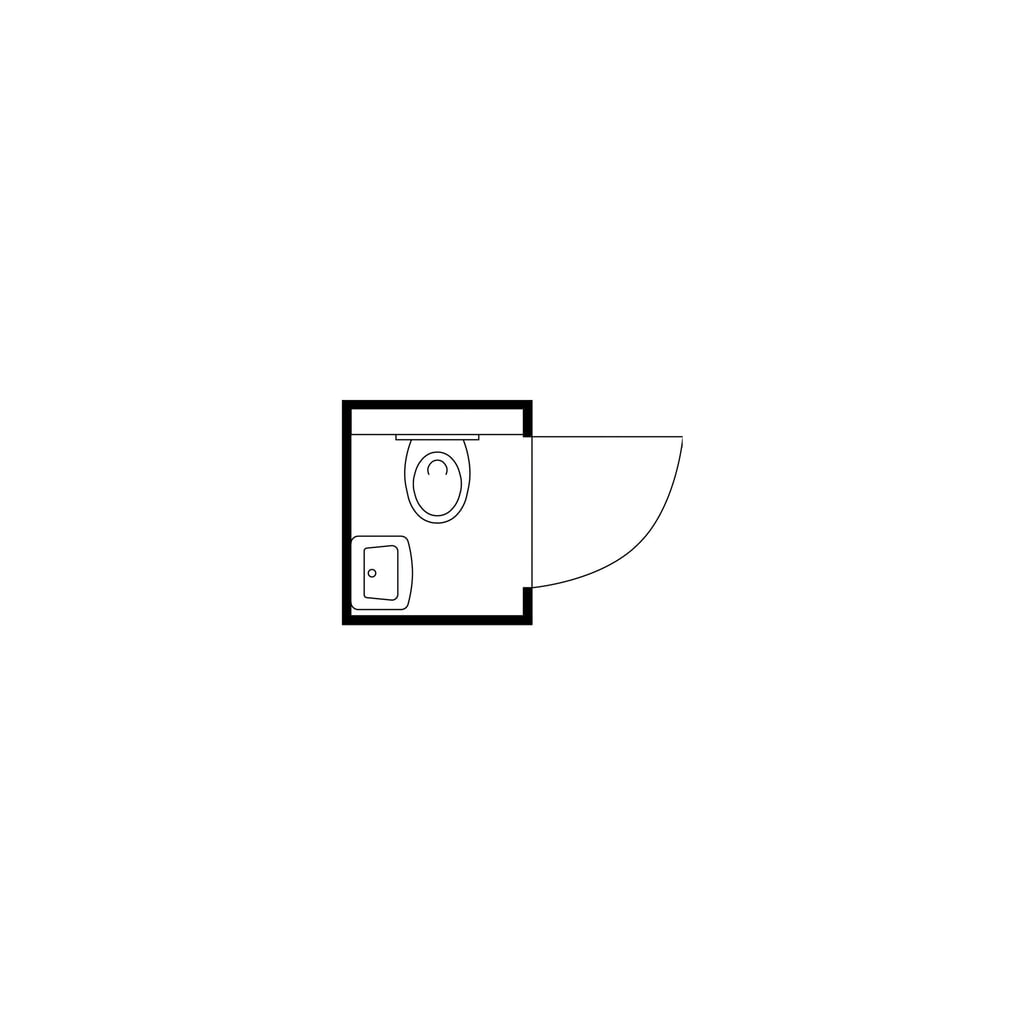Toiletbox FLADAFI® TB 2704, verzinkt, gemonteerd, met schoonwatertank van 150 l, enkele draaideur, centraal in de brede zijde Productafbeelding nr. 2: Toiletbox FLADAFI® TB 2704, verzinkt, gemonteerd, met schoonwatertank van 150 l, enkele draaideur, centraal in de brede zijde
