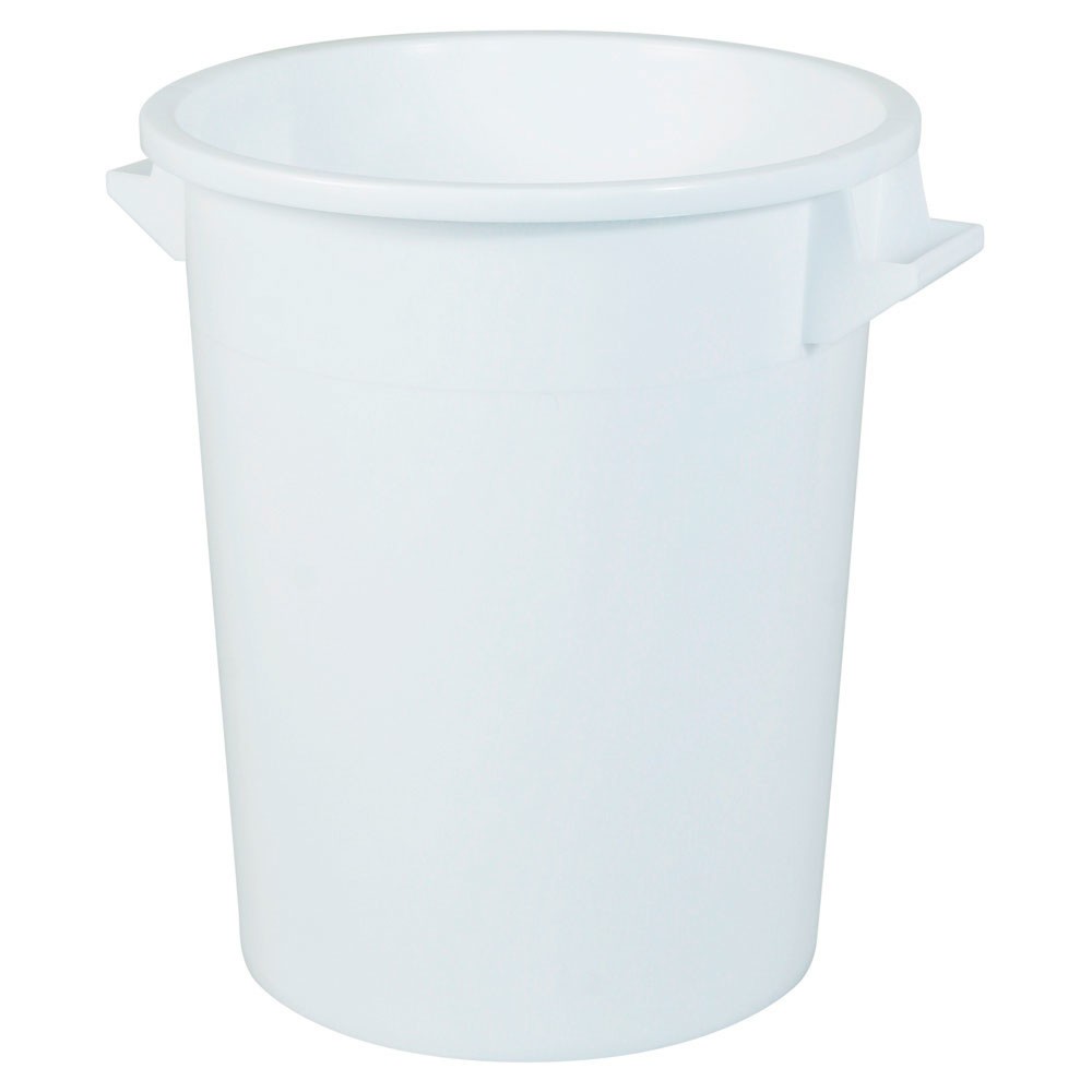 Product afbeelding: Ronde ton, Ø boven / onder 495 / 385 mm, hoogte 570 mm, 75 liter, wit