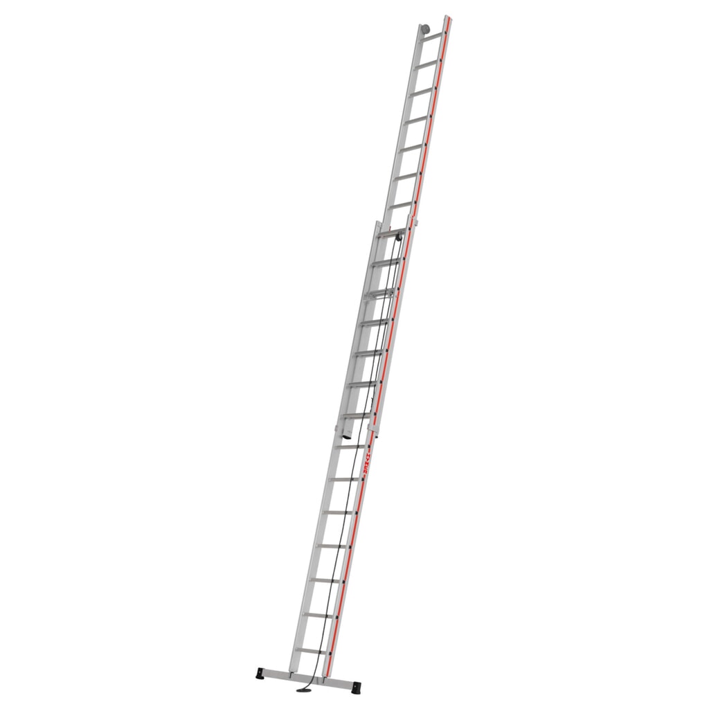 Product afbeelding: Touwoptrekladder HYMER, voor aanleunen, 2-delig, totale lengte 6,90 m