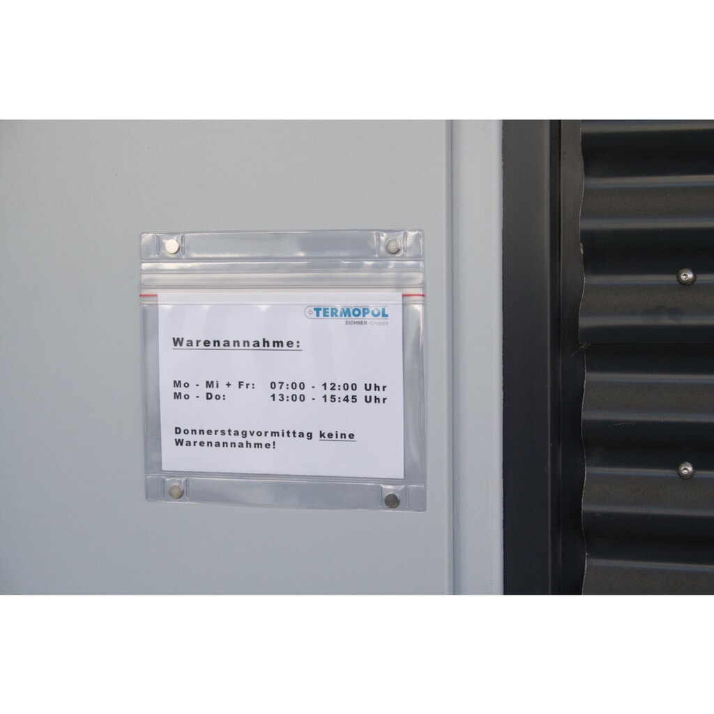 Transparante hoes met magneetstrook DIN A5, liggend, 5 stuks/VE Productafbeelding nr. 3: Transparante hoes met magneetstrook DIN A5, liggend, 5 stuks/VE