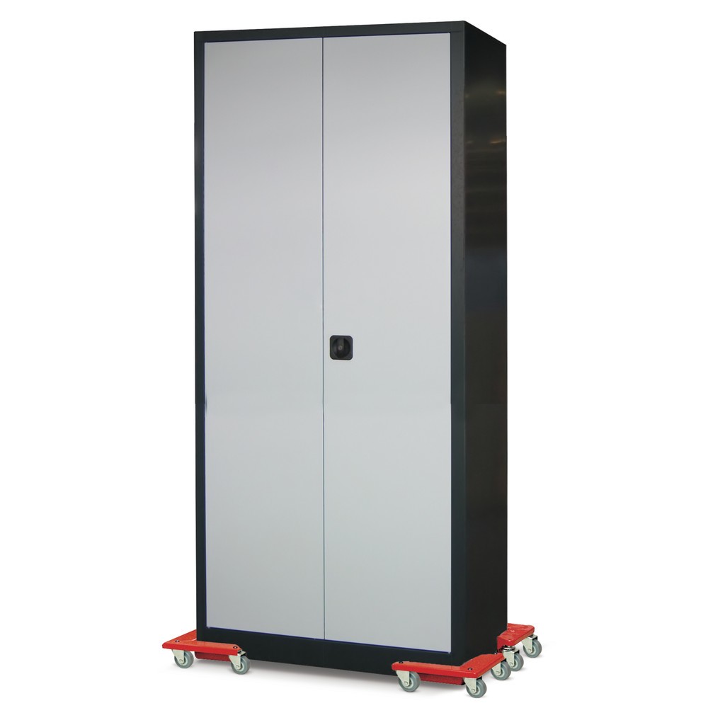 Productafbeelding nr. 3: Transportroller met volrubber stuurwielen, plaatstaal, cap. 150 kg, voor goederen zonder poten, 4 st./VE