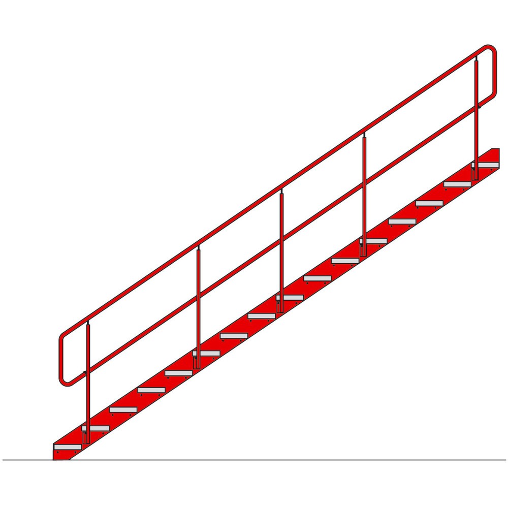 Product afbeelding: Trap voor modulair entresolsysteem, hoogte tot 3.400 mm, gentiaanblauw