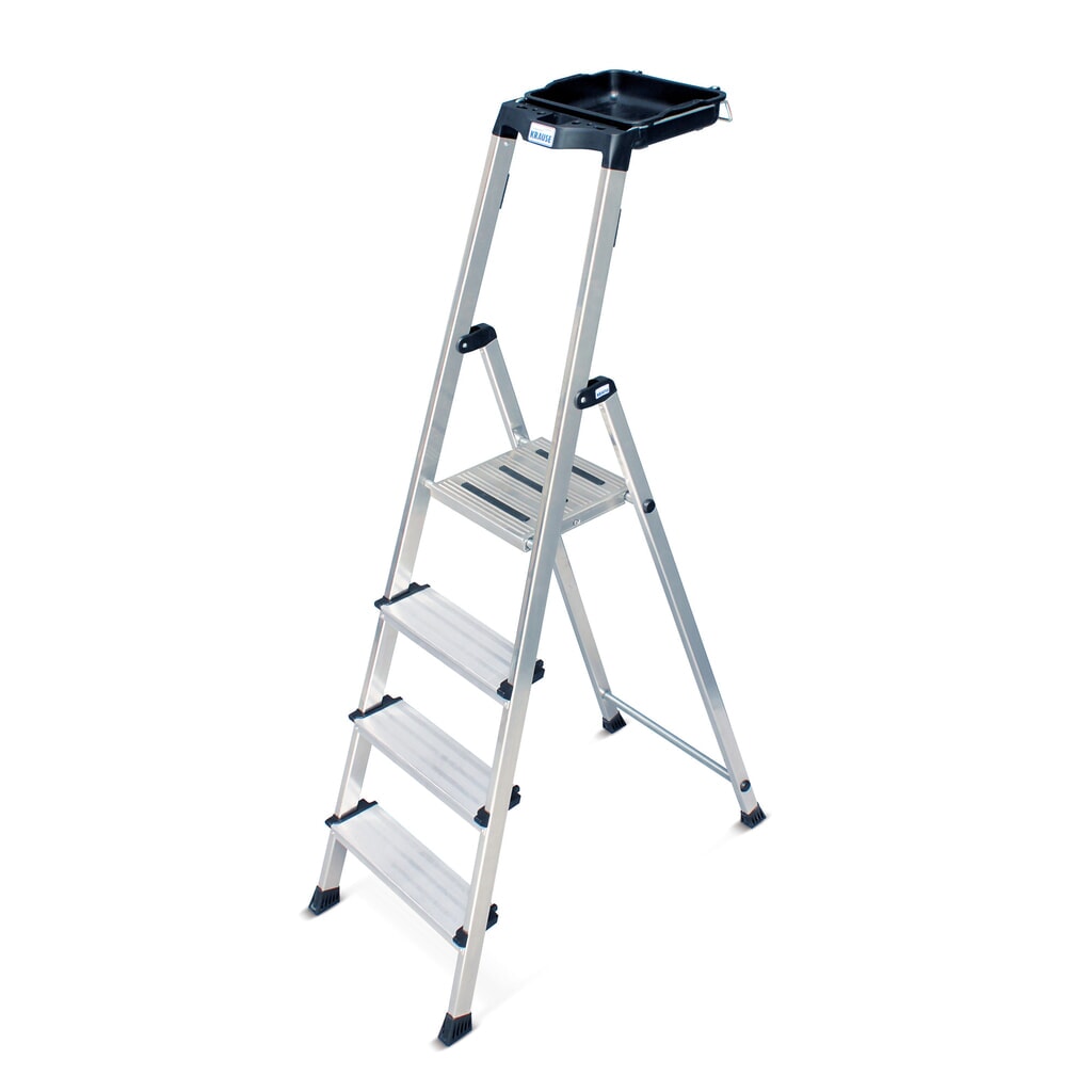 Trapladder KRAUSE®, compact en functioneel, stahoogte 0,85 m Product afbeelding: Trapladder KRAUSE®, compact en functioneel, stahoogte 0,85 m