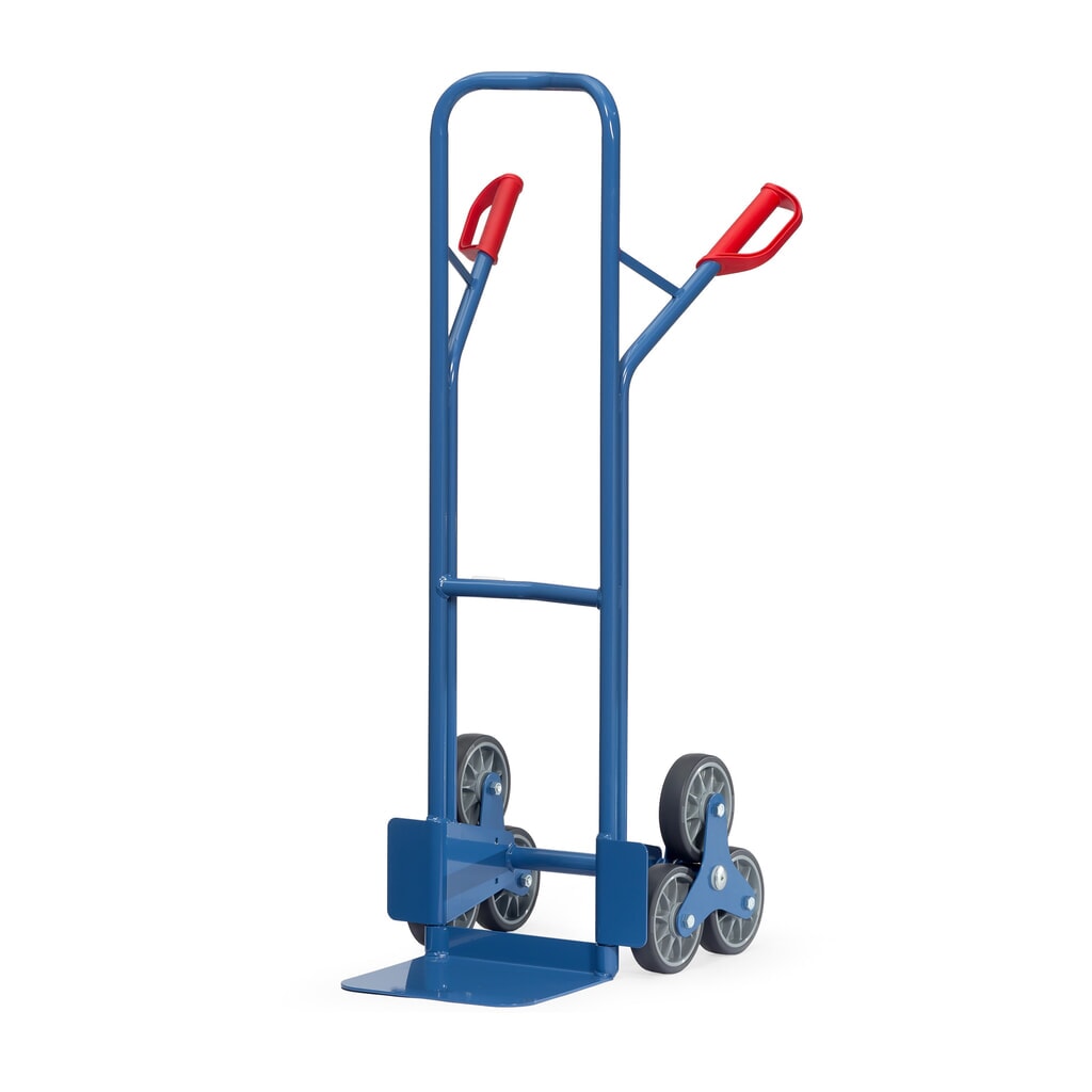 Trapsteekwagen fetra®, 3-armige wielster, draagvermogen 200 kg, steekplaat bxd 320 x 250 mm, staal Product afbeelding: Trapsteekwagen fetra®, 3-armige wielster, draagvermogen 200 kg, steekplaat bxd 320 x 250 mm, staal