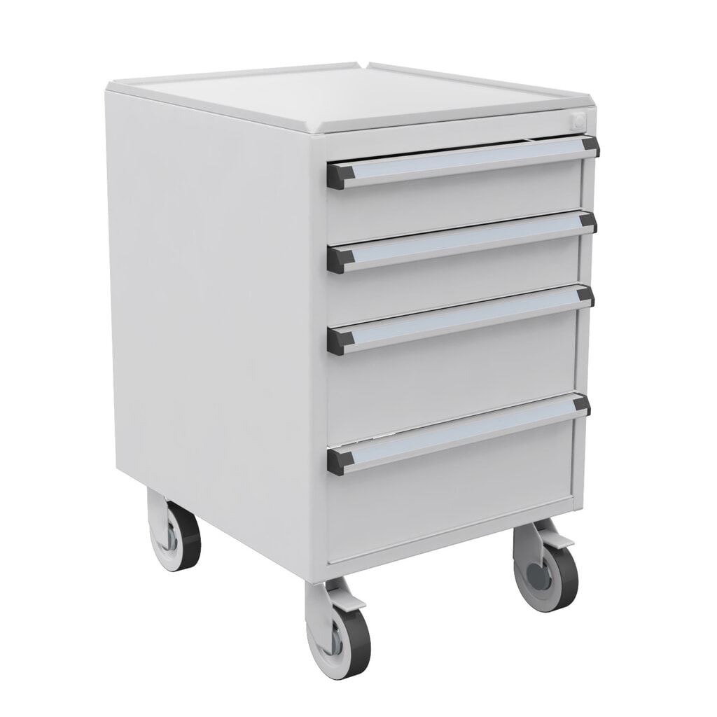 Ladeblok TRESTON 45/56-2 Standard, ESD, hxbxd 700 x 450 x 520 mm, lades: 2 x 100 mm, 2 x 150 mm, met wielen Product afbeelding: Ladeblok TRESTON 45/56-2 Standard, ESD, hxbxd 700 x 450 x 520 mm, lades: 2 x 100 mm, 2 x 150 mm, met wielen