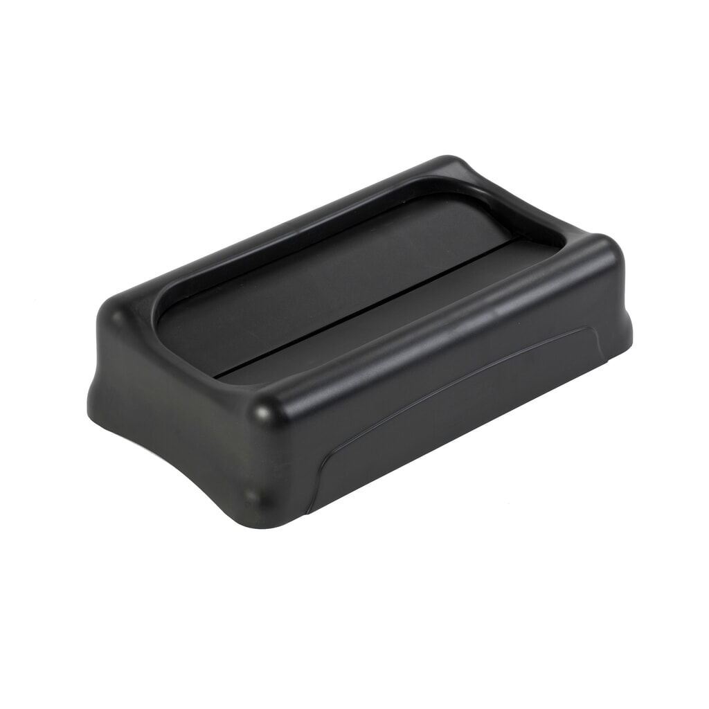 Product afbeelding: Tuimeldeksel voor Rubbermaid Slim Jim®, zwart