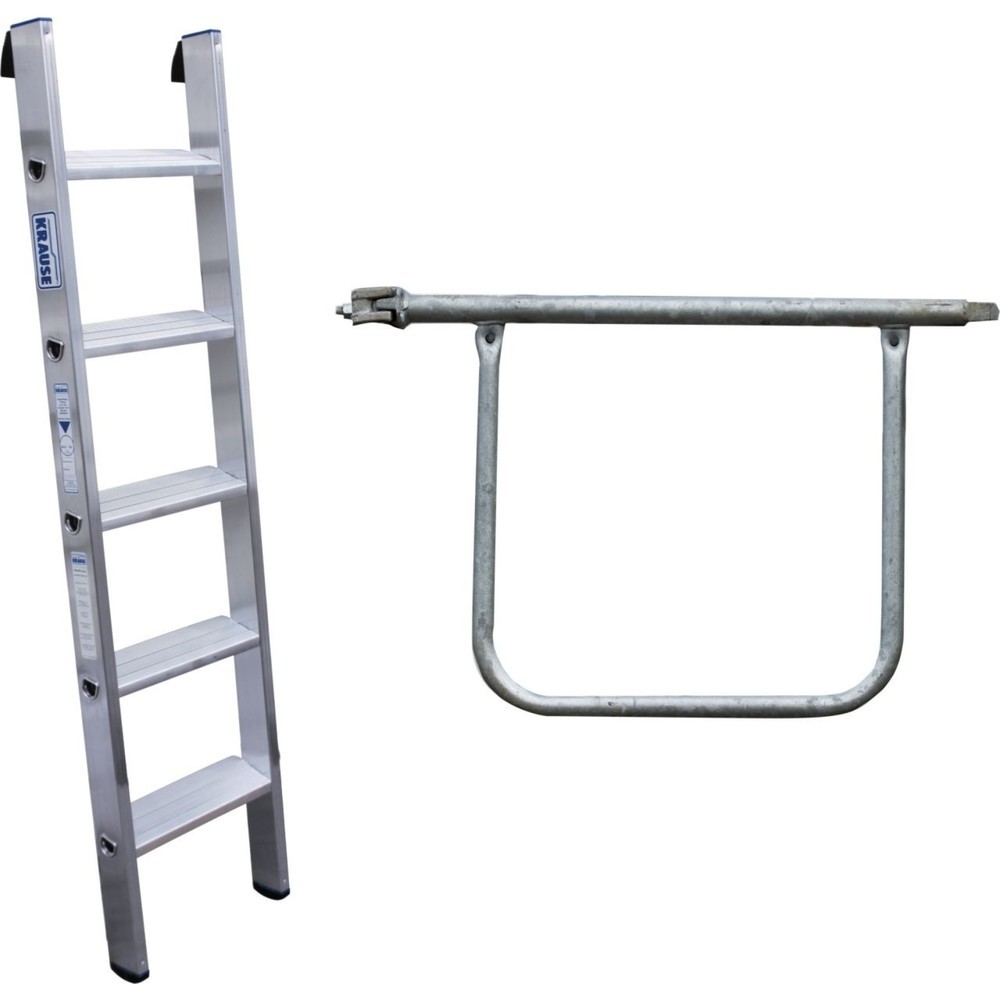 Product afbeelding: Uitbreidingsset leuning voor ijsvrij steigersysteem KRAUSE® STABILO plateau-afmetingen 6 M