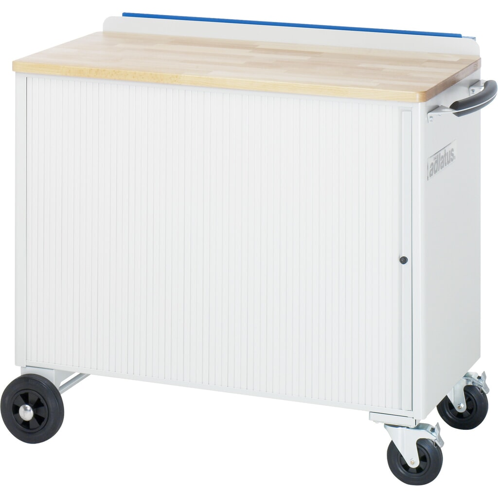 Productafbeelding nr. 3: Uitschuifbare geperforeerde wand RAU voor gereedschapswagen, beuken werkblad