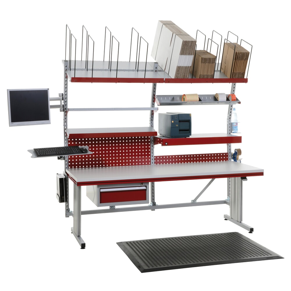 Productafbeelding nr. 4: Uittrekbaar legbord voor Rocholz paktafels SYSTEM FLEX, hxbxd 140 x 800 x 500 mm