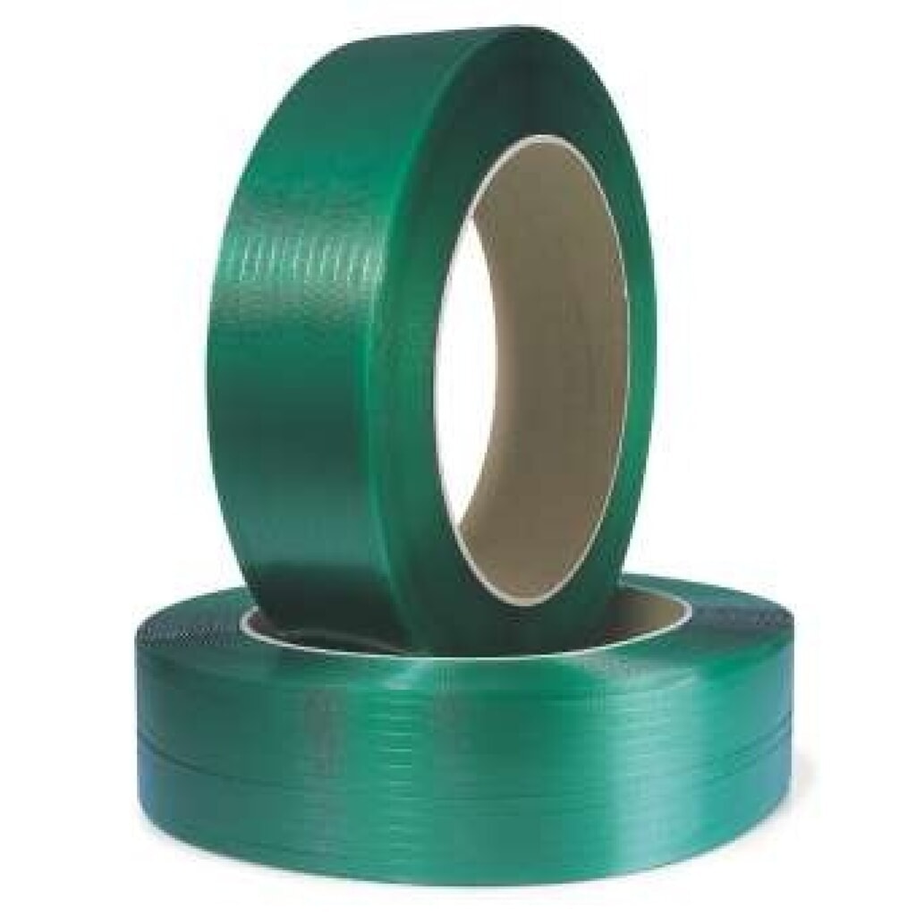 Product afbeelding: Umreifungsband aus Polyester/PET, extrastark, 15,5 mm x 2.000 lfm., Kern-Ø 406mm, 0,60 mm Stärke, grün