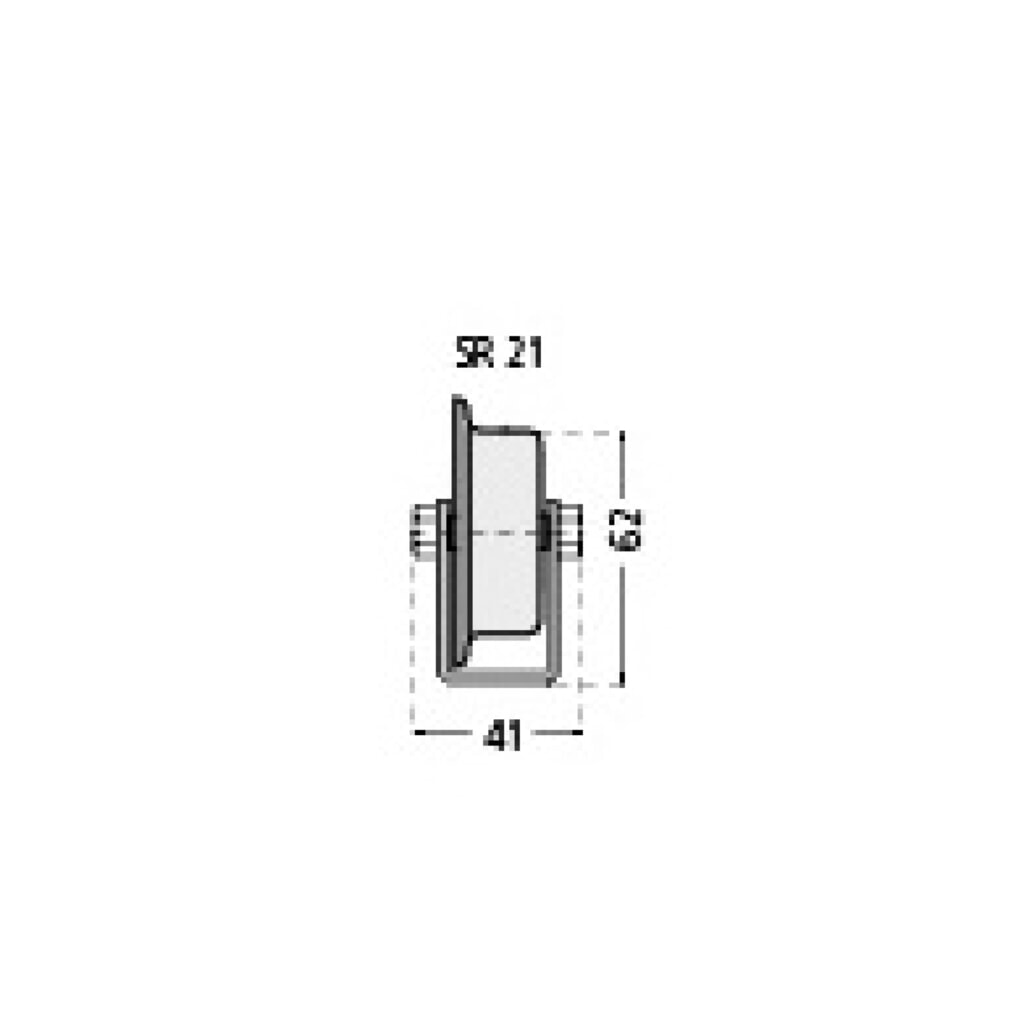 Universele rollenrail, stalen rollen, met spoorkrans, verdeling 100 mm, cap. per rol 20 kg Productafbeelding nr. 2: Universele rollenrail, stalen rollen, met spoorkrans, verdeling 100 mm, cap. per rol 20 kg
