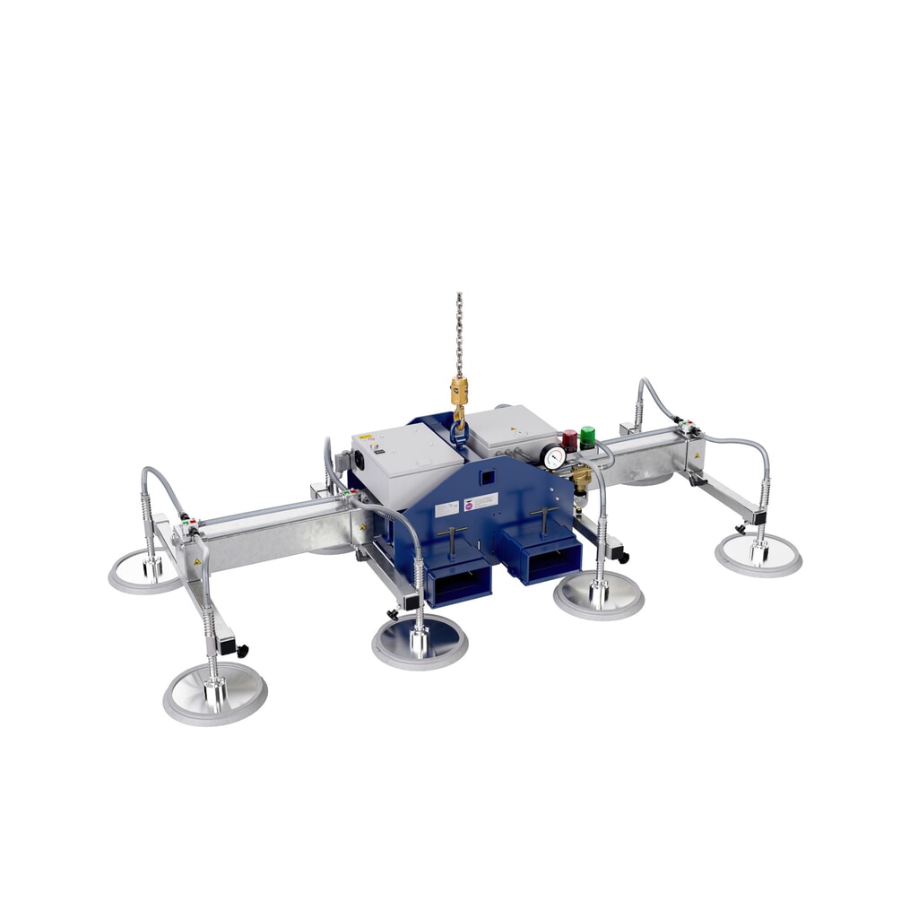 Productafbeelding nr. 1: Vacuümheffer AERO-LIFT® AERO-SELECT, met 4 zuigplaten, draagvermogen 150 kg, dwarsbalklengte 2.000 mm