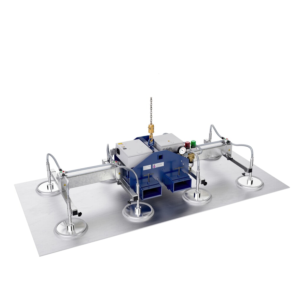 Vacuümheffer AERO-LIFT® AERO-SELECT, met 4 zuigplaten, draagvermogen 150 kg, dwarsbalklengte 2.000 mm Productafbeelding nr. 2: Vacuümheffer AERO-LIFT® AERO-SELECT, met 4 zuigplaten, draagvermogen 150 kg, dwarsbalklengte 2.000 mm