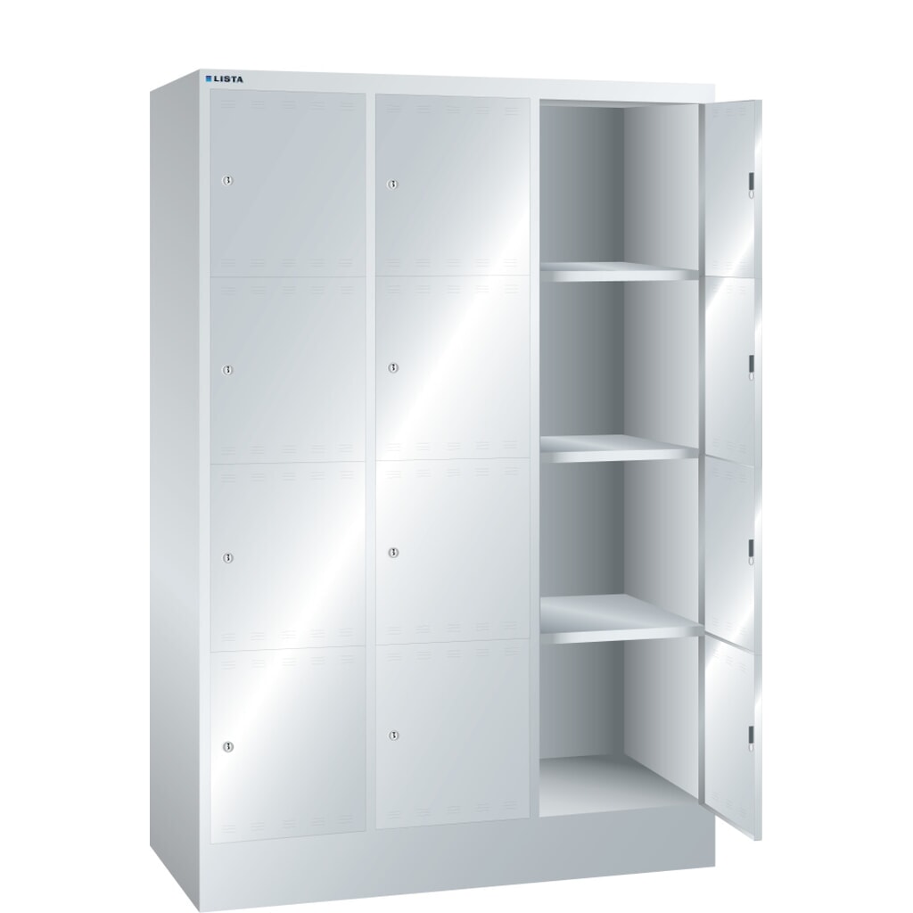 Vakkenkast LISTA, (bxdxh) 1205x500x1795 mm, 3x4 vakken, slot Product afbeelding: Vakkenkast LISTA, (bxdxh) 1205x500x1795 mm, 3x4 vakken, slot