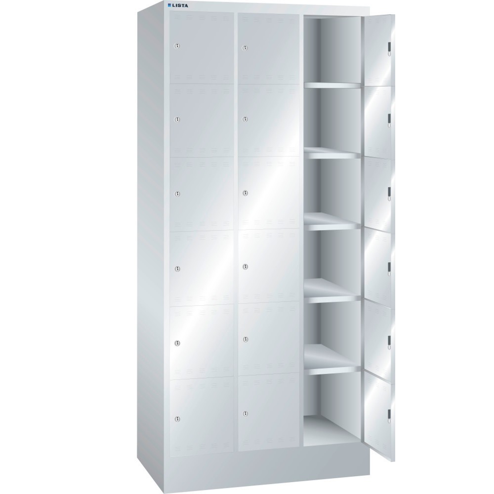 Product afbeelding: Vakkenkast LISTA, (bxdxh) 905x500x1995 mm, 3x6 vakken, slot