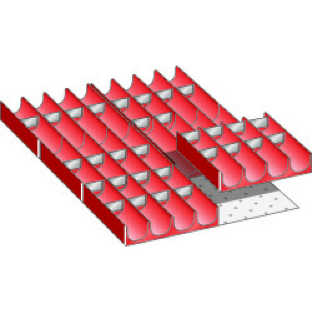 Product afbeelding: Vakkenset LISTA 18x27E, (bxdxfh) 306x459x50 mm, 36-delig