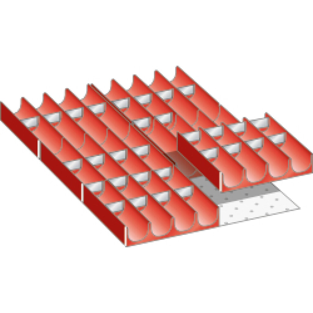 Product afbeelding: Vakkenset LISTA 18x27E, (bxdxfh) 306x459x50 mm, 36-delig