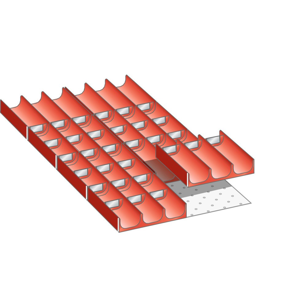 Product afbeelding: Vakkenset LISTA 18x36E, (bxdxfh) 306x612x50 mm, 38-delig