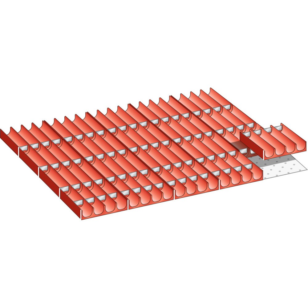 Product afbeelding: Vakkenset LISTA 45x36E, (bxdxfh) 765x612x50 mm, 100-delig