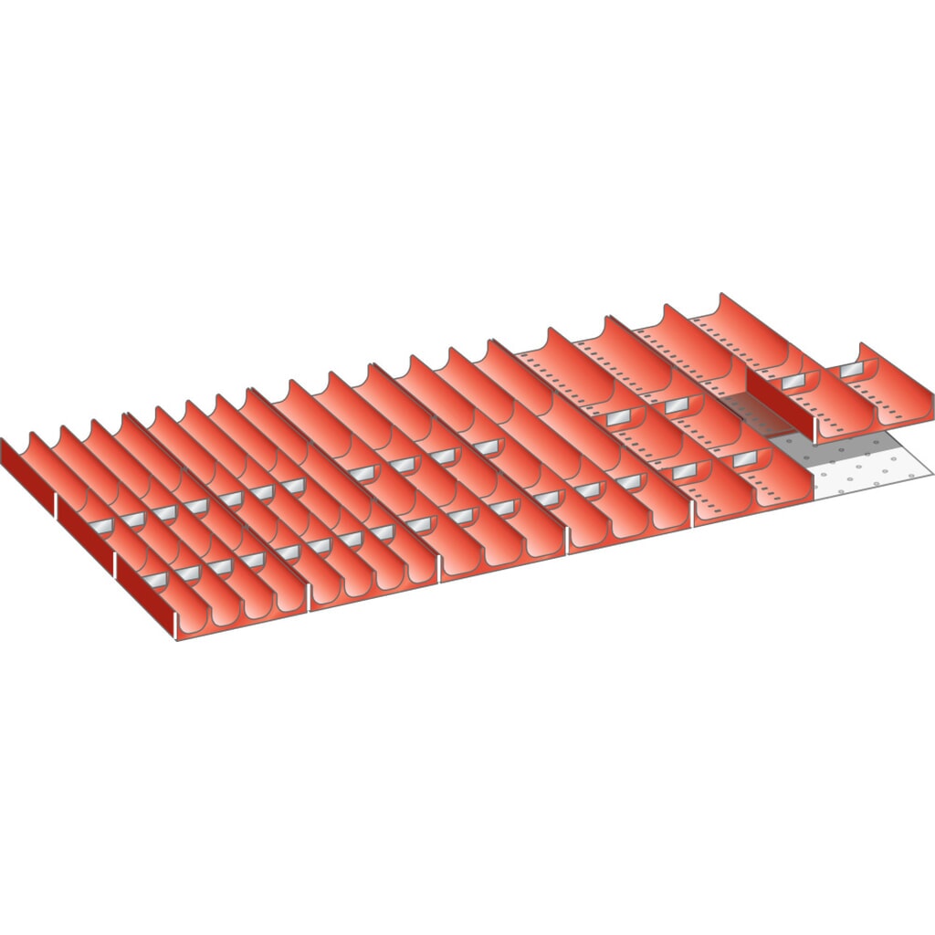 Vakkenset LISTA 54x27E, (bxdxfh) 918x459x75 mm, 58-delig Product afbeelding: Vakkenset LISTA 54x27E, (bxdxfh) 918x459x75 mm, 58-delig