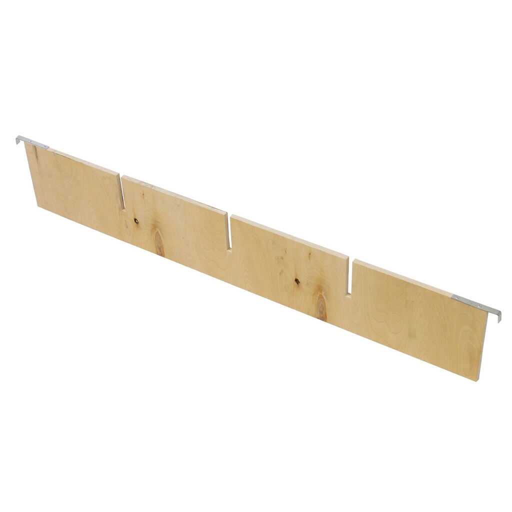 Vakverdeler voor houten stapelframe, overlangs, 3 frezingen, lxbxh 1160 x 12 x 190 mm Product afbeelding: Vakverdeler voor houten stapelframe, overlangs, 3 frezingen, lxbxh 1160 x 12 x 190 mm