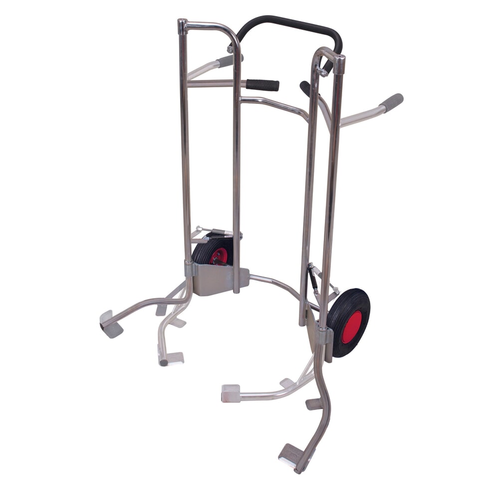 Product afbeelding: VARIOfit® bandensteekwagen van staal, verzinkt, draagvermogen 200 kg, voor 5 banden, luchtbanden
