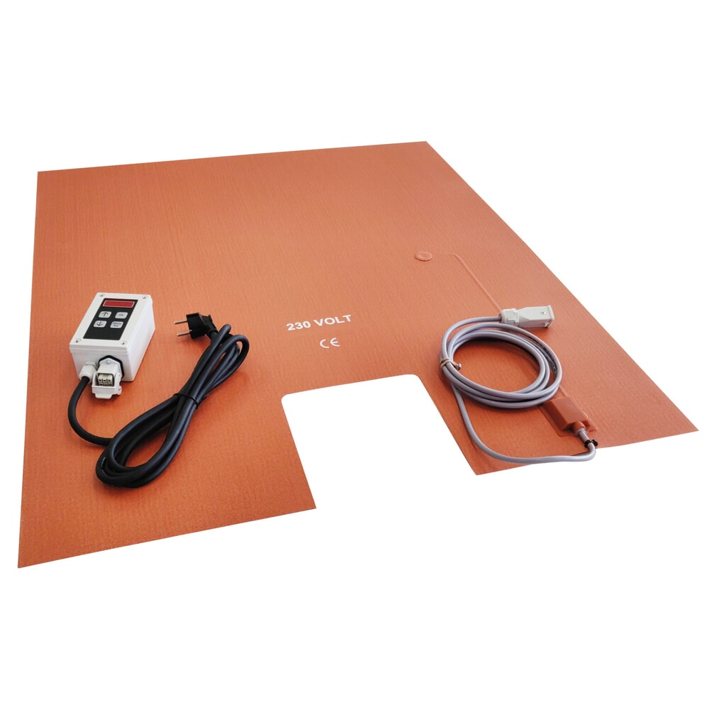 Product afbeelding: Vatbodemverwarmer Kuhlmann voor IBC containers, digitale temperatuurregelaar, 0-150°C, 230 V, 2.700 W