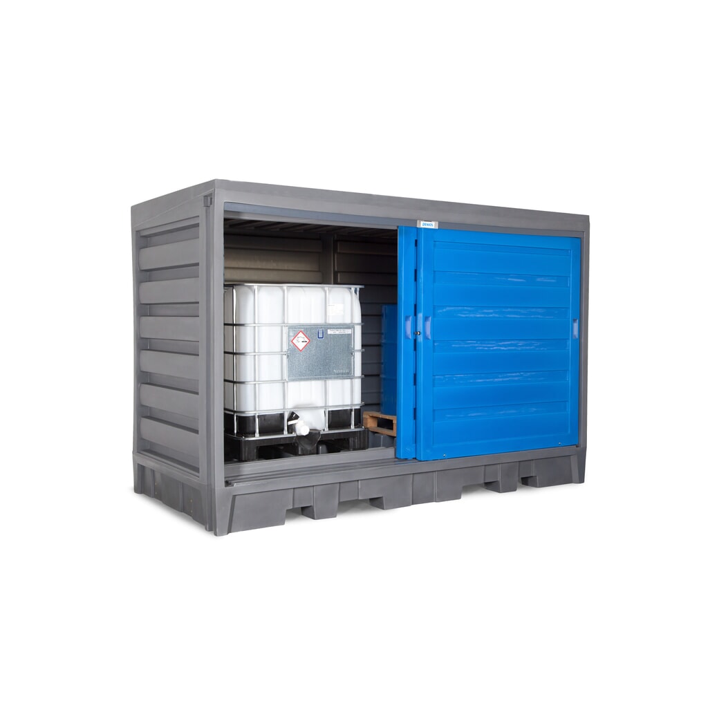 Productafbeelding nr. 6: Vatendepot van PE, hxbxd 2.170 x 3.200 x 1.740 mm, 2x IBC of 8x 200 l