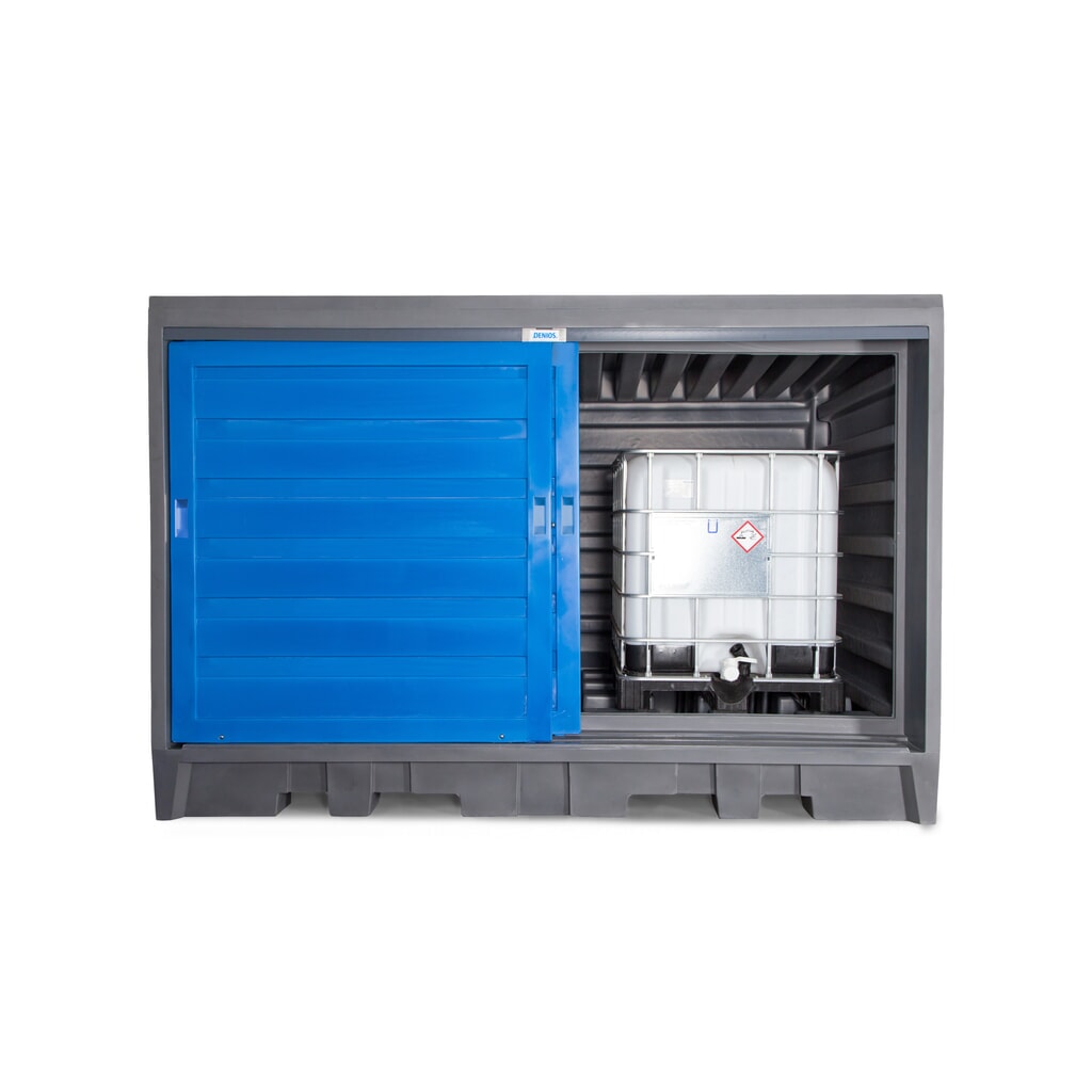 Productafbeelding nr. 7: Vatendepot van PE, hxbxd 2.170 x 3.200 x 1.740 mm, 2x IBC of 8x 200 l