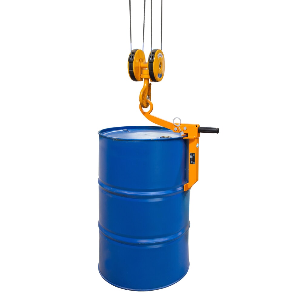 Product afbeelding: Bauer® vatgrijper FKL voor stalen sponvaten, klemfunctie, gelakt, geeloranje