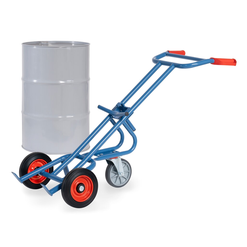 Vatenkar fetra®, draagvermogen 300 kg, met steunwiel, volrubber banden Product afbeelding: Vatenkar fetra®, draagvermogen 300 kg, met steunwiel, volrubber banden