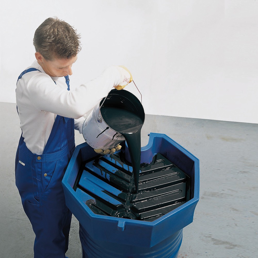 Product afbeelding: Vatentrechter asecos® van PE, met zeef
