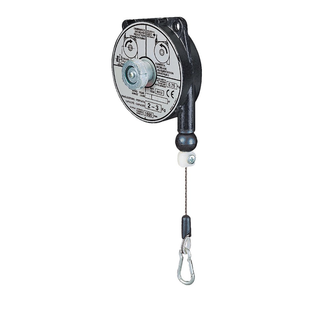 Product afbeelding: Veerbalancer, uittrekkabel 1,6 m, capaciteit 0,2-0,5 kg