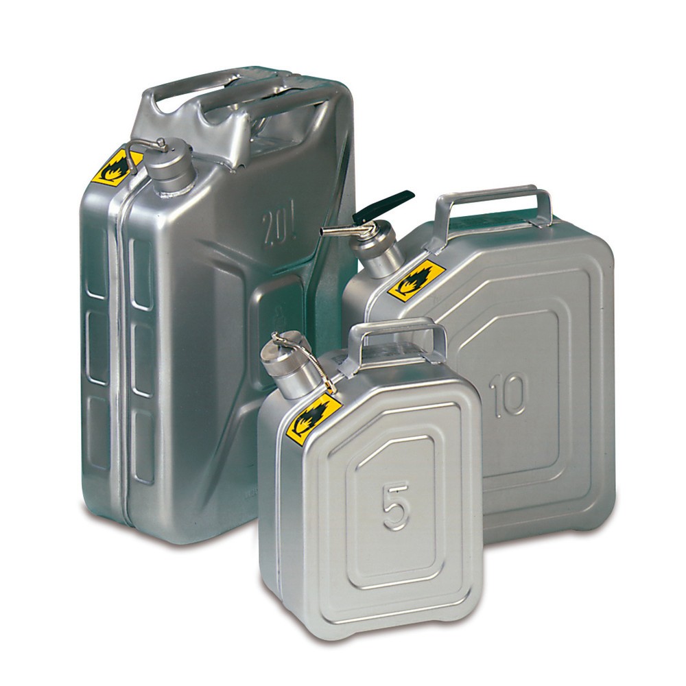 Product afbeelding: Veiligheidsjerrycan van roestvrijstaal, met schroefdop, 5 l