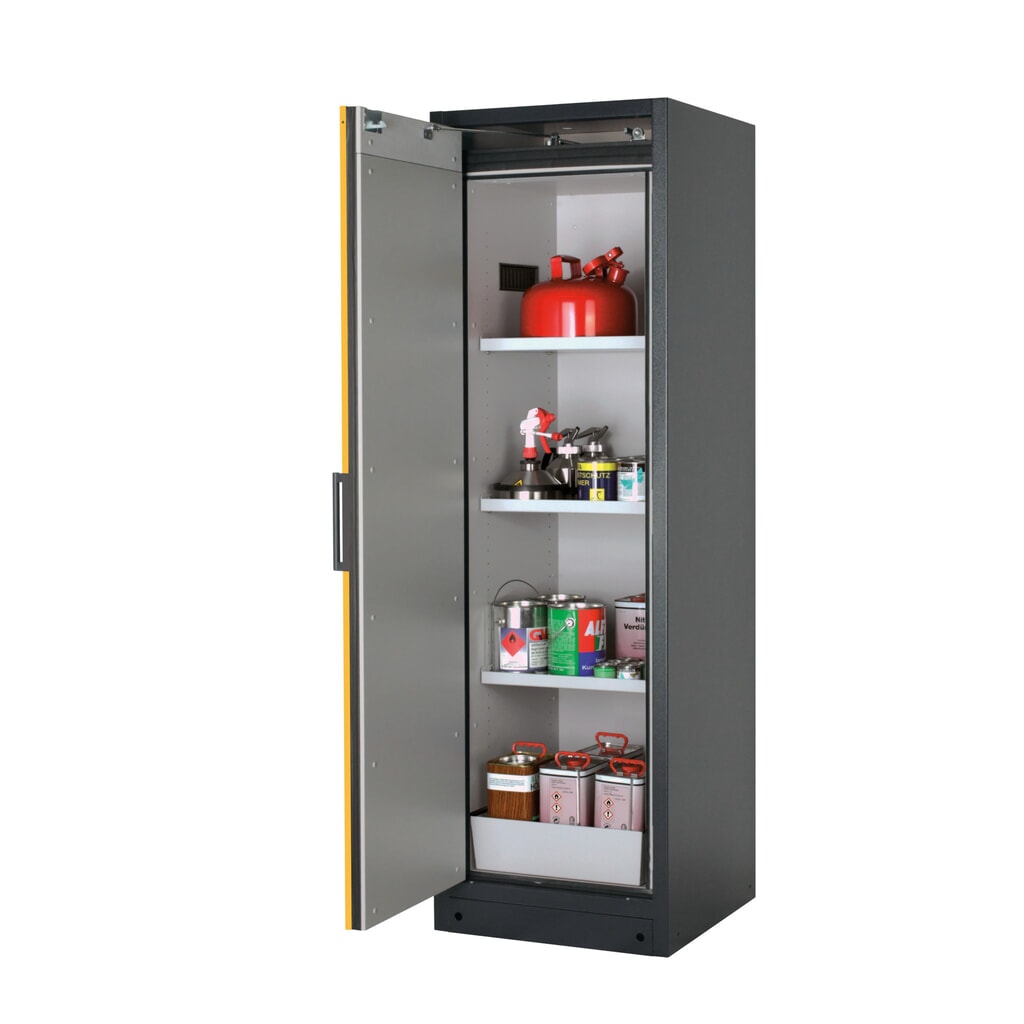 Brandveilige kluis asecos® Q-PEGASUS / type 90, 3 legborden, hxbxd 1.953 x 599 x 615 mm, goudgeel Productafbeelding nr. 1: Brandveilige kluis asecos® Q-PEGASUS / type 90, 3 legborden, hxbxd 1.953 x 599 x 615 mm, goudgeel