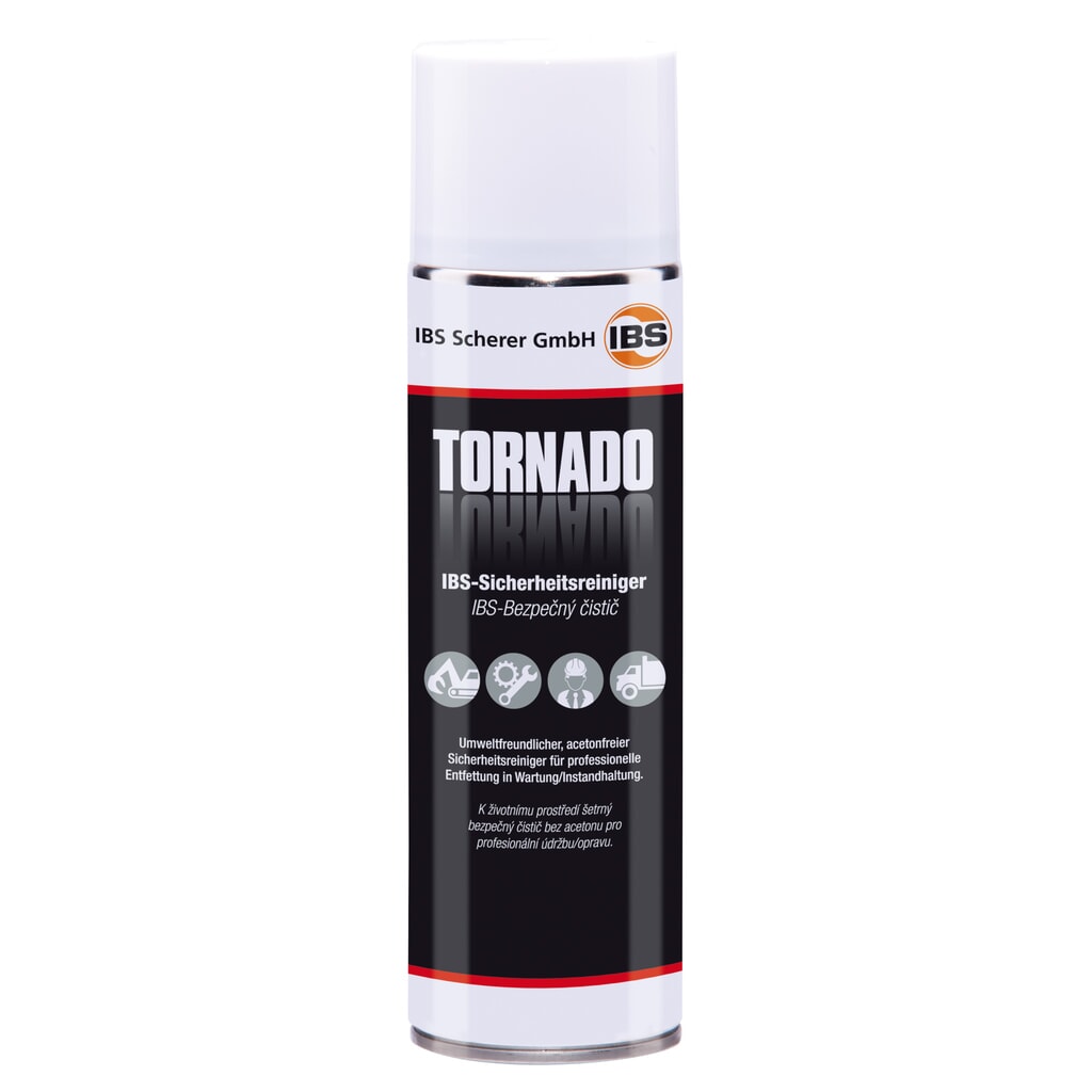 Veiligheidsreiniger Tornado, 12 spuitbussen van 500 ml Product afbeelding: Veiligheidsreiniger Tornado, 12 spuitbussen van 500 ml