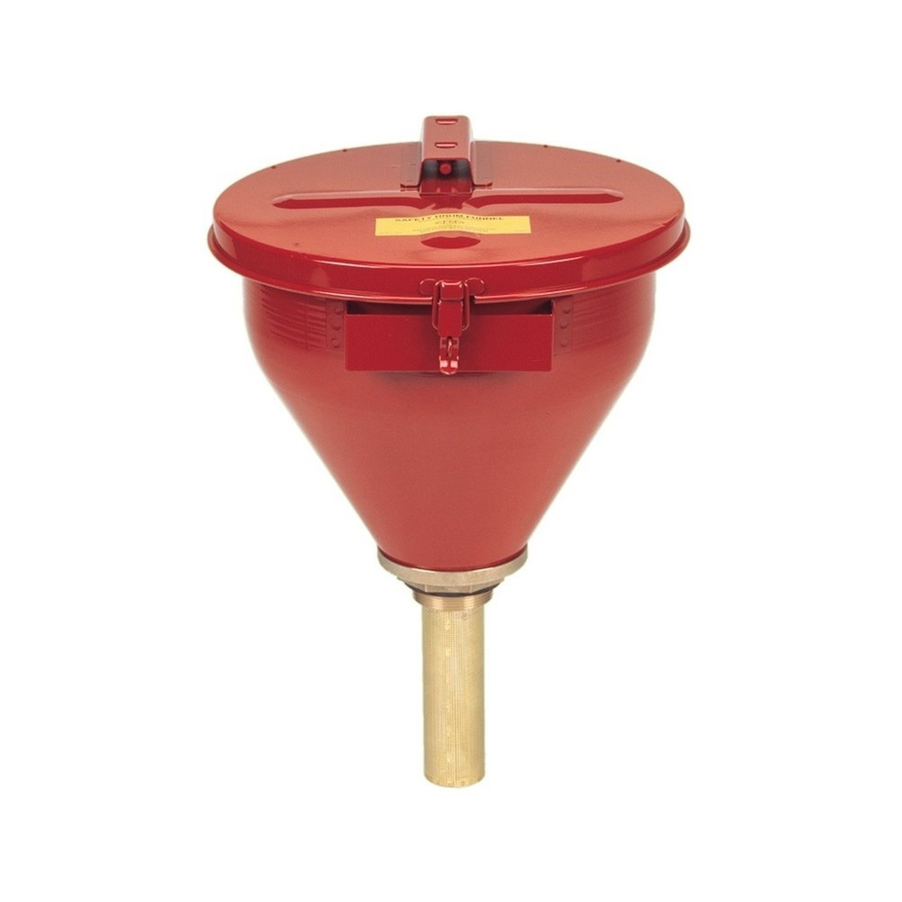 Product afbeelding: Veiligheidsvatentrechter Justrite, vlamdover 150 mm, rood