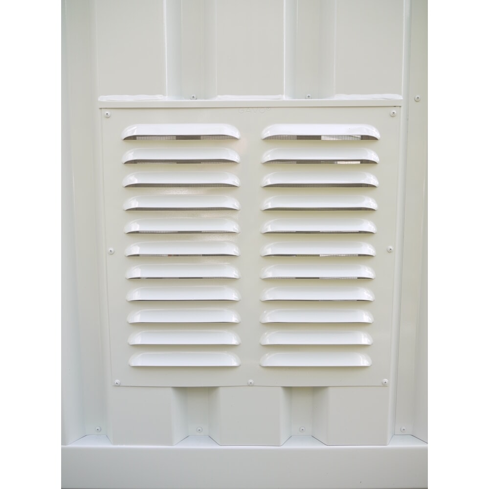 Product afbeelding: Ventilatierooster 250 x 500 mm, voor materiaalcontainer geïsoleerd, niet afsluitbaar