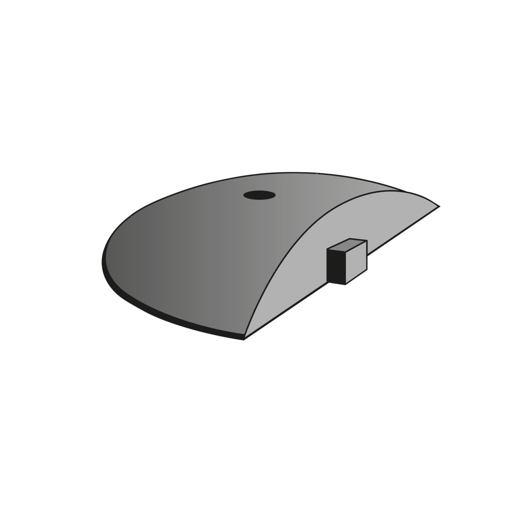 Verkeersdrempel auto, < 10 km/u, afsluitelement, bouwhoogte 55 mm, zwart/geel Productafbeelding nr. 1: Verkeersdrempel auto, < 10 km/u, afsluitelement, bouwhoogte 55 mm, zwart/geel