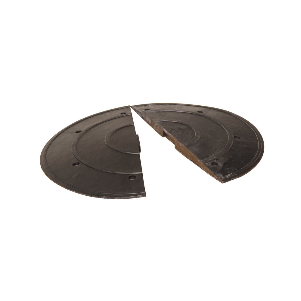 Product afbeelding: MORAVIA verkeersdrempel SafeRide®, < 30 km/u, eindelement met noppen, hoogte 50 mm, zwart