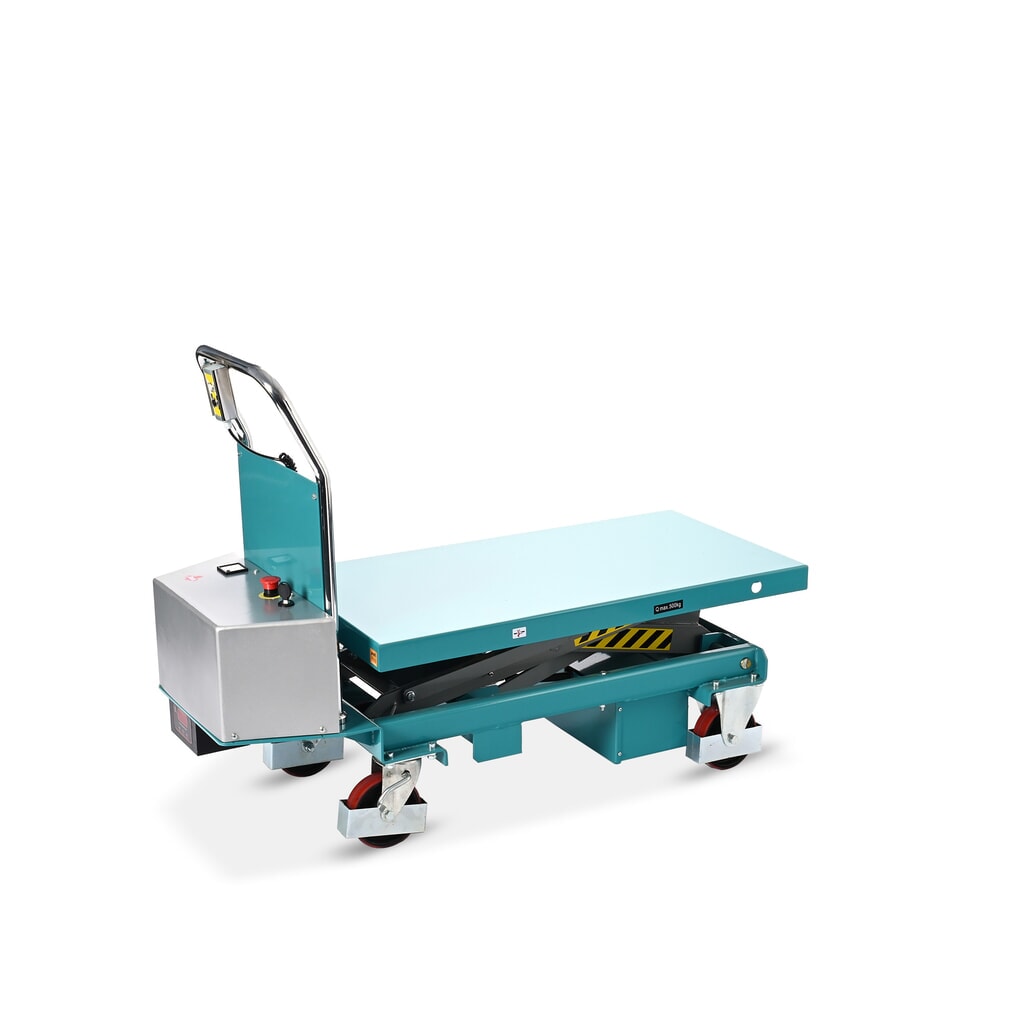 Verrijdbare schaarheftafel Ameise® elektrisch, cap. 500 kg, à 1.010 x 520 mm Productafbeelding nr. 7: Verrijdbare schaarheftafel Ameise® elektrisch, cap. 500 kg, à 1.010 x 520 mm