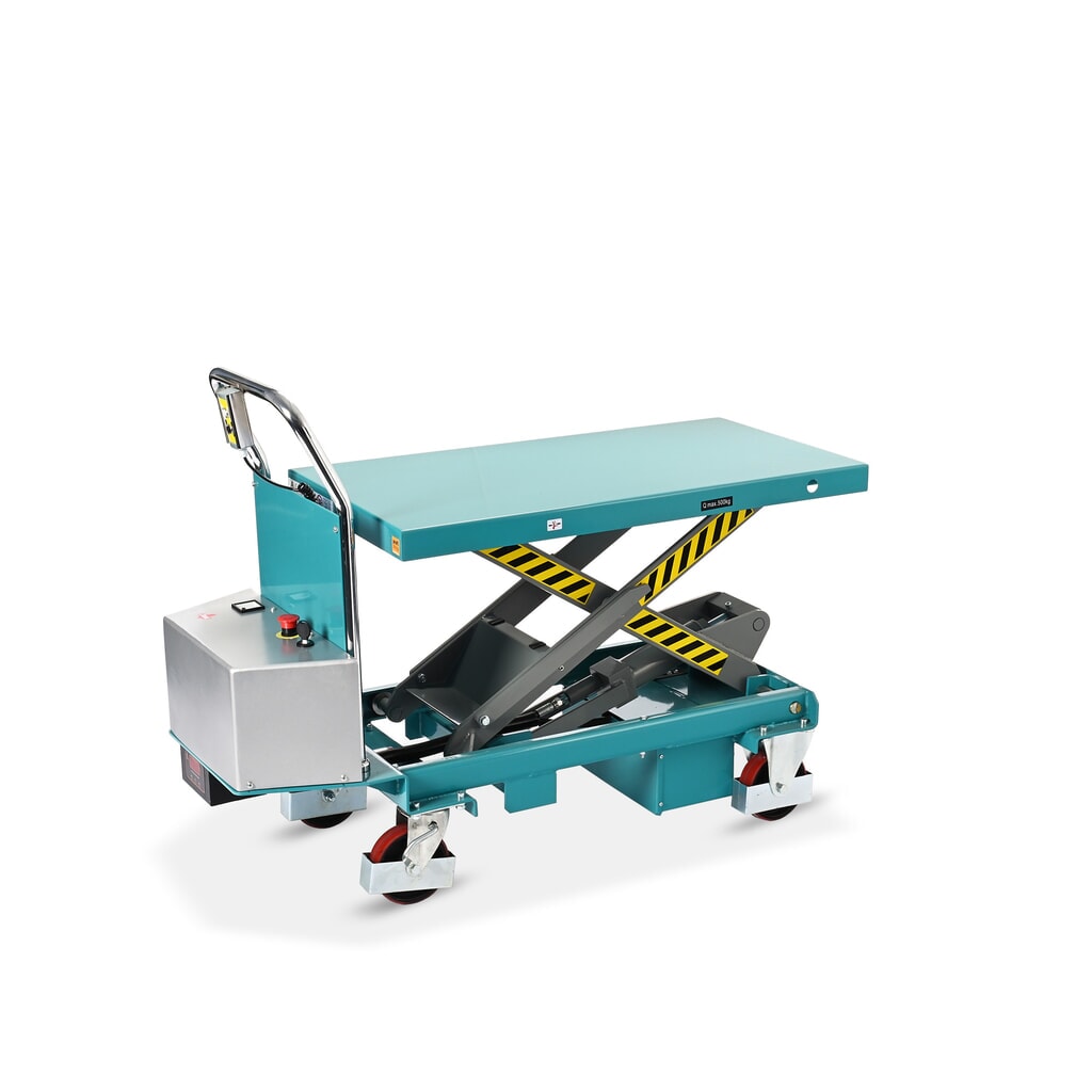 Verrijdbare schaarheftafel Ameise® elektrisch, cap. 500 kg, à 1.010 x 520 mm Productafbeelding nr. 8: Verrijdbare schaarheftafel Ameise® elektrisch, cap. 500 kg, à 1.010 x 520 mm