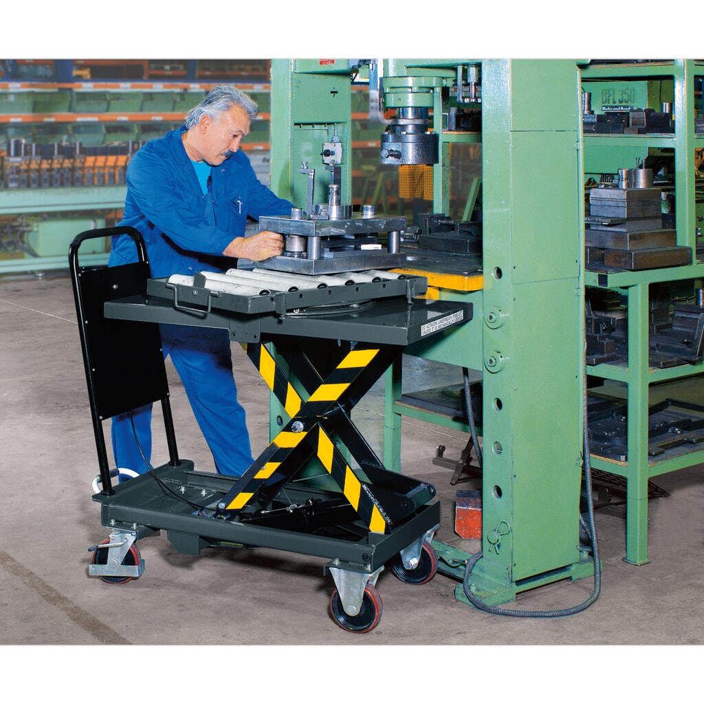 Productafbeelding nr. 2: Verrijdbare schaarheftafel fetra® met doorschuifbeveiliging, draagvermogen 1000 kg, afmetingen 1.010 x 520 mm