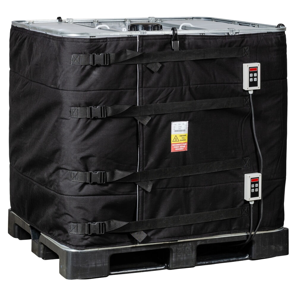 Product afbeelding: Verwarmingsmantel Kuhlmann voor IBC container, 640 l, 2x digitale temperatuurregelaars, 0-90ºC, 230 V, 2x 1.000 W, lxh 4.100 x 870 mm