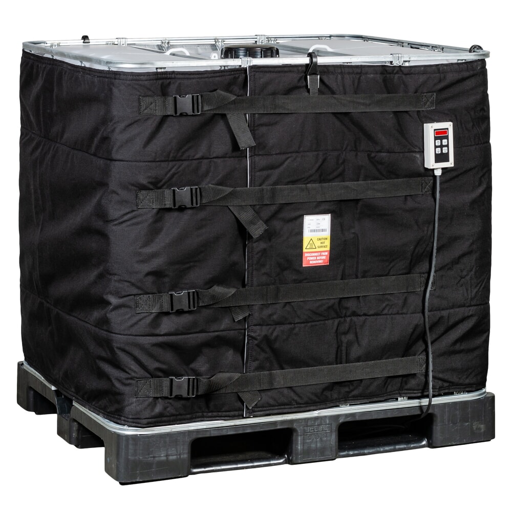 Product afbeelding: Verwarmingsmantel Kuhlmann voor IBC containers met digitale temperatuurregelaar, 1.000 l, 0-40ºC, 230 V, 1.300 W, lxh 4.400 x 1.000 mm