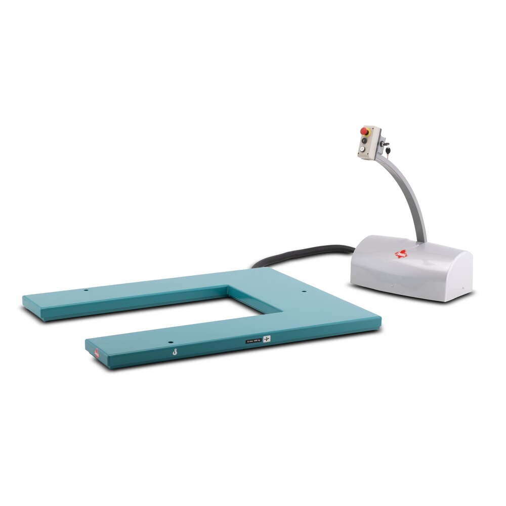 Product afbeelding: Vlakke schaarheftafel Ameise®, U-vormig, cap. 1.000 kg